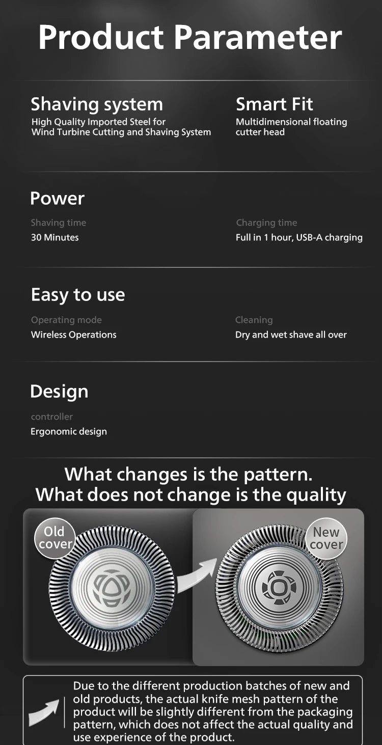 Electric Shaver – Best-Selling USB Interface Razor, Portable Full-Body Water-Washed Shaver for Men 🔌🚿