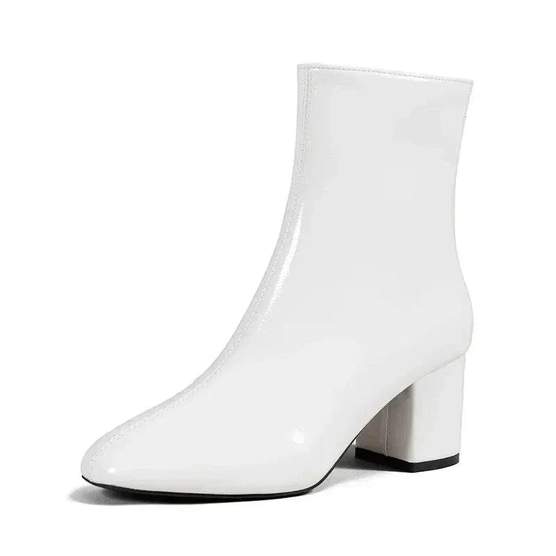 Shop All I Want WHITE / 38 SHOP ALL I WANT White Ankle Boots