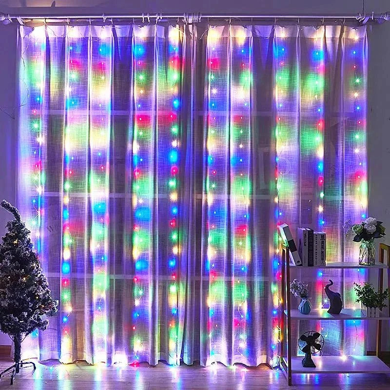 Shop All I Want Multicolor lights / 3X1M My Store Super Relaxing Curtain String Lights 🌟🏡