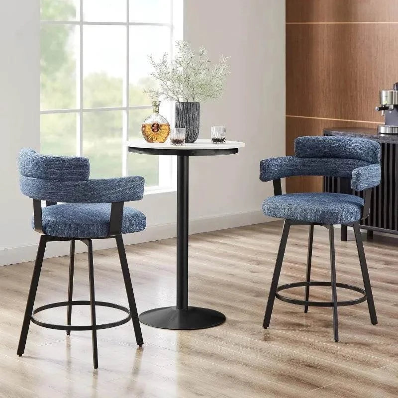 Counter Height Bar Stools with Full Back - Swivel Chairs Set of 2 in GEnhance your bar or kitchen area with these stylish Counter Height Bar Stools. Featuring a full back for added comfort and support, these swivel stools are perfect fShop All I WantShop All I WantFull Back - Swivel Chairs Set