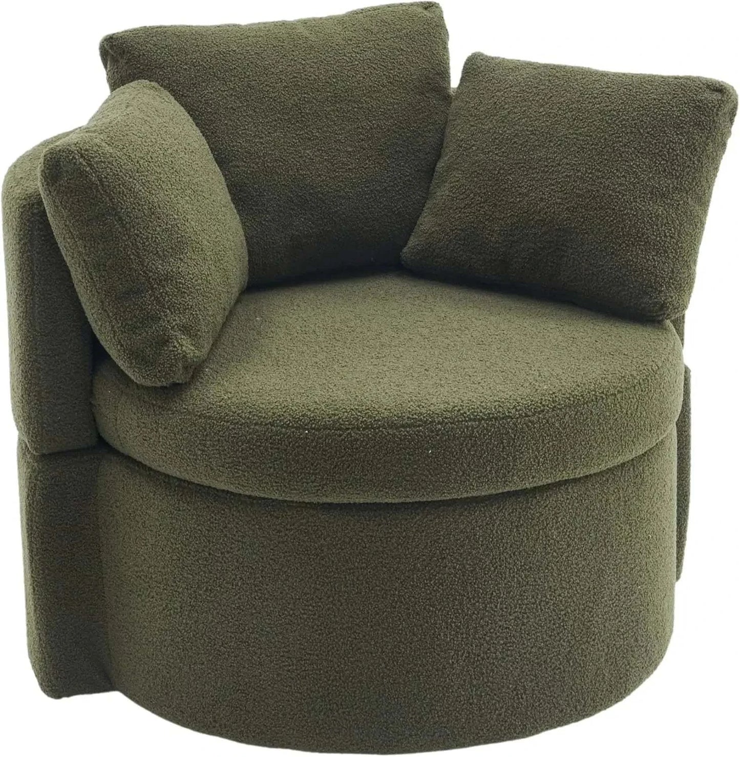 Bucket Chair, Swivel Barrel Accent Chair, Oversized Round Chair with 3Elevate your sitting room designs with this Oversized Swivel Barrel Chair, a perfect fusion of style and functionality for modern home design ideas. This chic bucketShop All I WantShop All I WantBucket Chair, Swivel Barrel Accent Chair, Oversized Round Chair