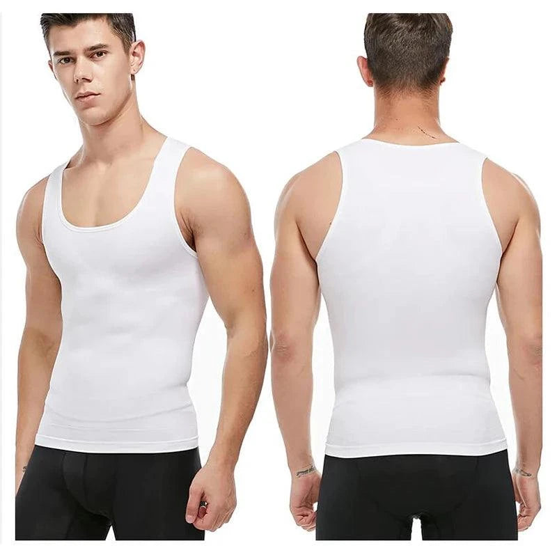 Shop All I Want Shop All I Want 💪 Men’s Compression Shirt – Slimming Body Shaper Vest, Tummy Control Workout Tank Top, Abs Corset Undershirt 🌟