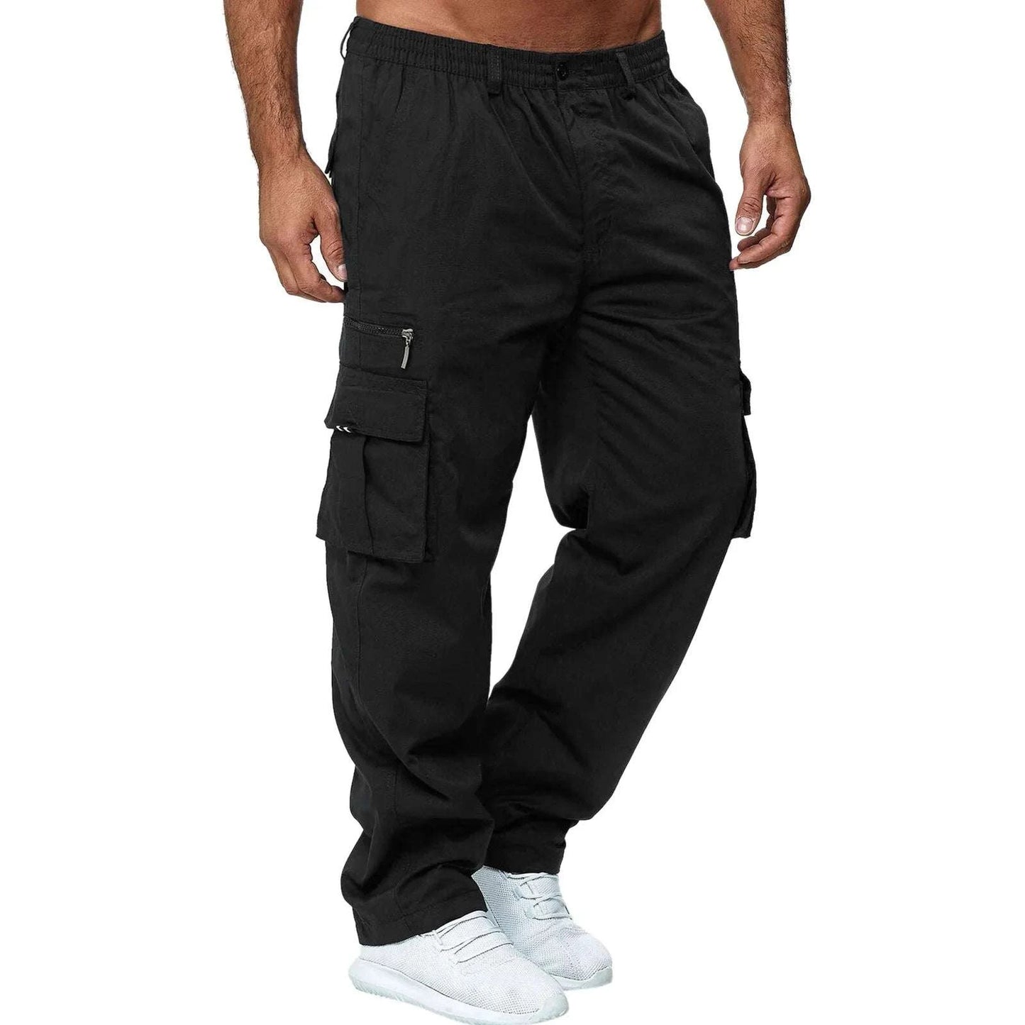 Shop All I Want Black-c / M / CN SHOP ALL I WANT Men's Casual Streetwear Pants: Fashionable Comfort! 👖🌟