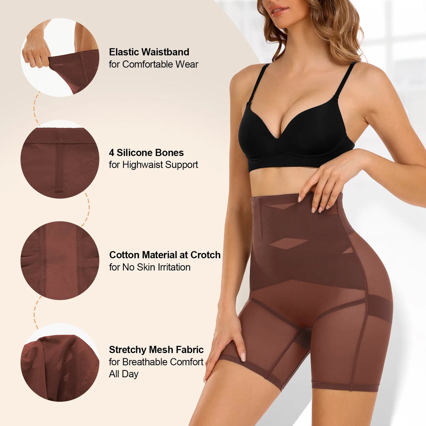 Shop All I Want SHOP ALL I WANT High Waist Shapewear Tummy Control