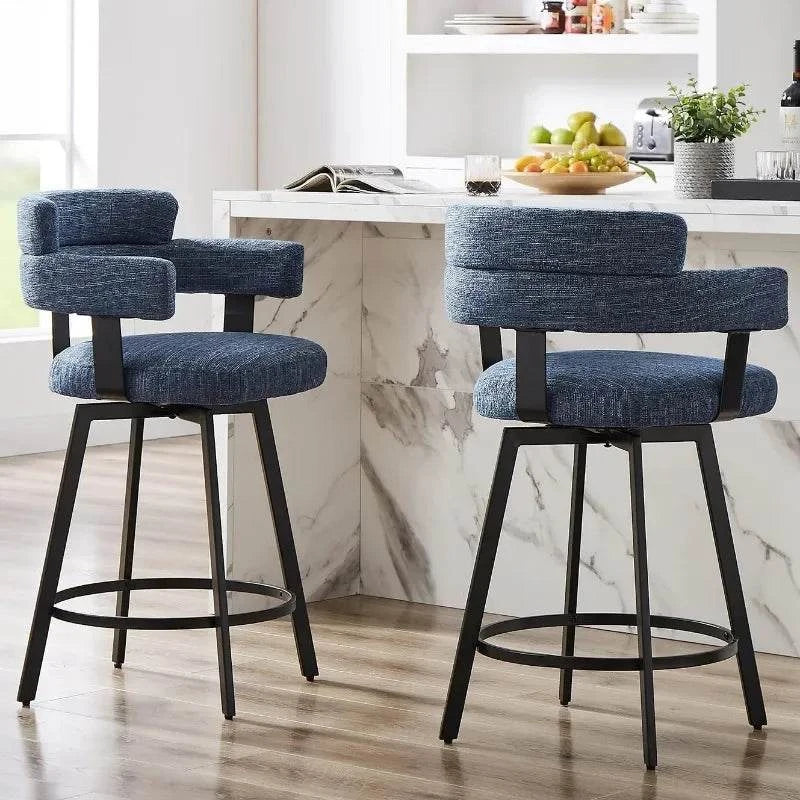 Counter Height Bar Stools with Full Back - Swivel Chairs Set of 2 in GEnhance your bar or kitchen area with these stylish Counter Height Bar Stools. Featuring a full back for added comfort and support, these swivel stools are perfect fShop All I WantShop All I WantFull Back - Swivel Chairs Set