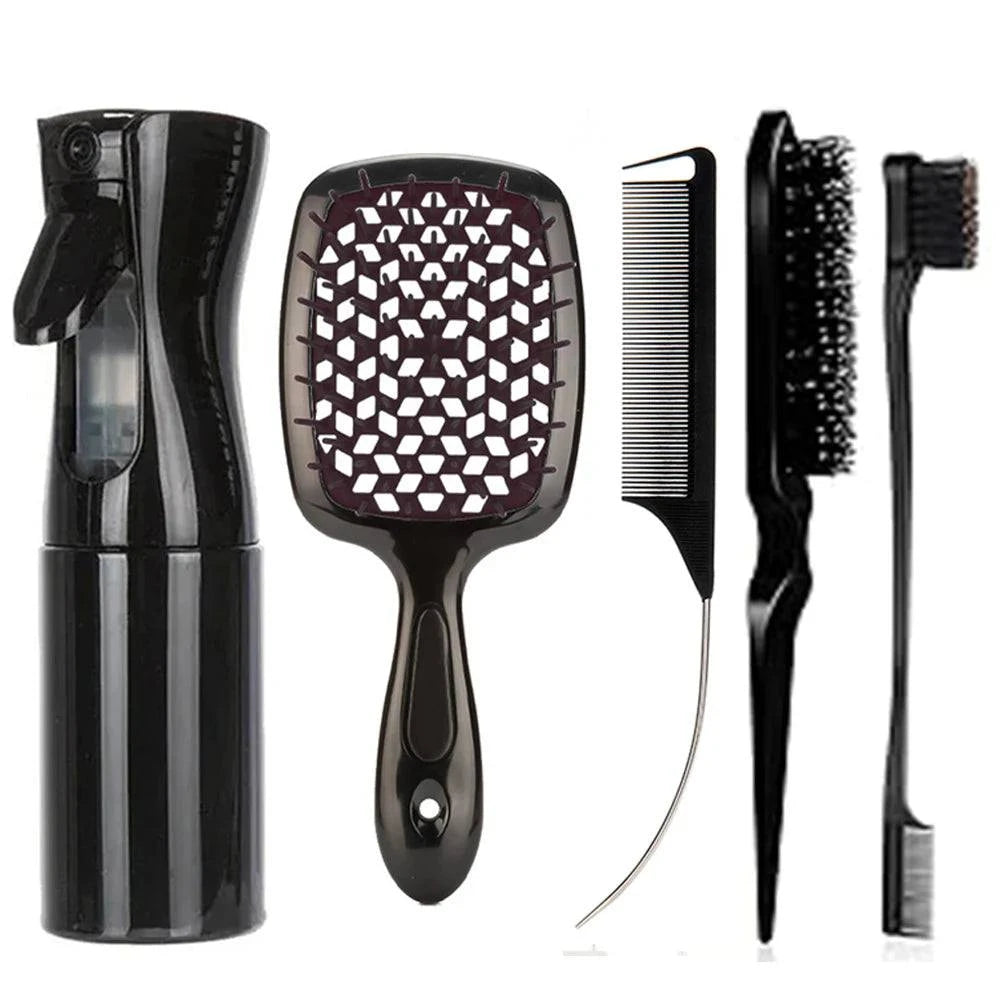 💇‍♀️ 5pcs Detangling Hair Brush Set – Curved Rat Tail Comb & Edge Bru💇‍♀️ 5pcs Detangling Hair Brush Set – Curved Rat Tail Comb & Edge BrushTame and style your curls with the 5pcs Detangling Hair Brush Set. This comprehensive set includes a curved rat tail comb and edge brush, designed to effortlessly deShop All I Want