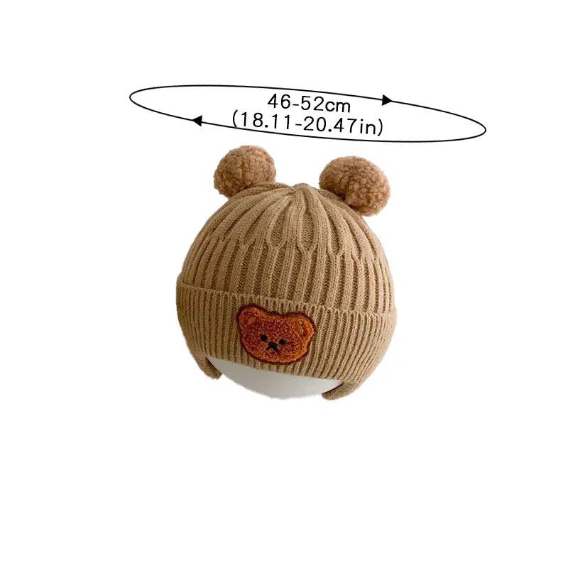 Shop All I Want SHOP ALL I WANT Cute Cartoon Bear Baby Beanie Cap 🐻👶