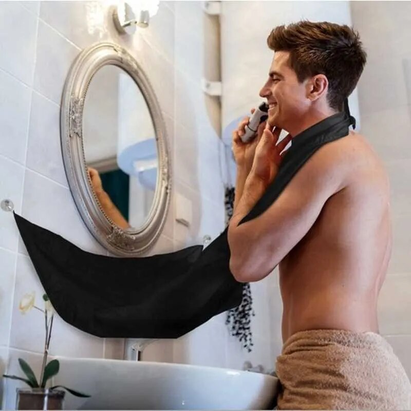 Shop All I Want SHOP ALL I WANT Beard Apron with Razor Holder for Men 🪒🧔