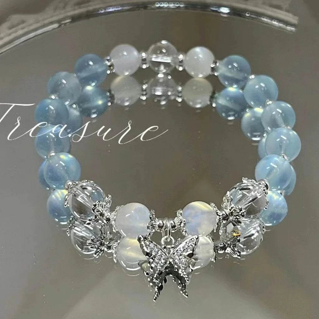 Shop All I Want AYA6134001 Shop All I Want 🌸 New Beads & Crystal Bracelet – Perfect Best Friend Jewelry Gift 2024 🎁