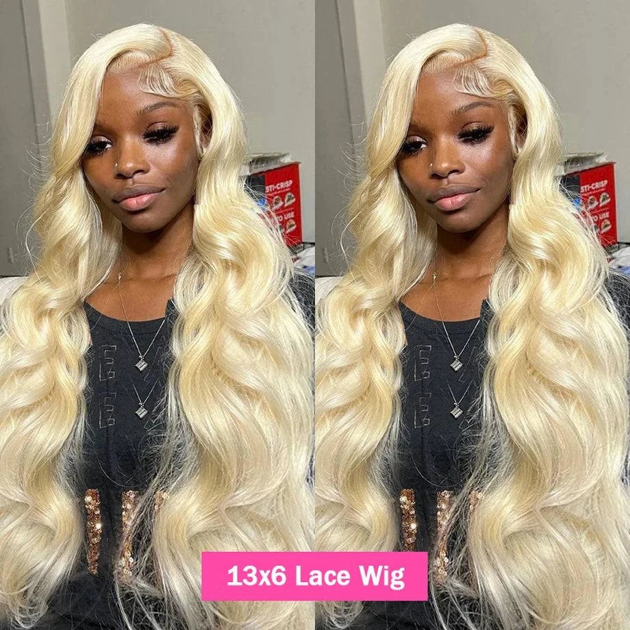 Shop All I Want Shop All I Want 💁‍♀️ 30-38" Honey Blonde Lace Frontal Wig – 13x6 Body Wave ✨