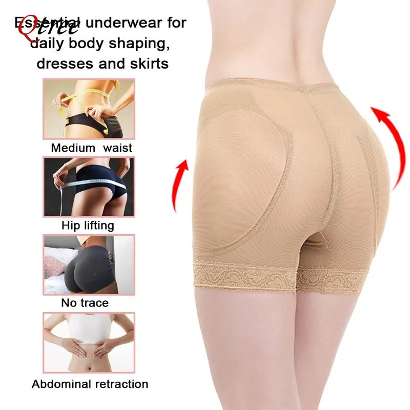 Seamless Butt Lifter Pad Underwear for Women – Big Ass Control Panties & Waist Trainer Body Shaper for Hip Enhancement 🍑✨