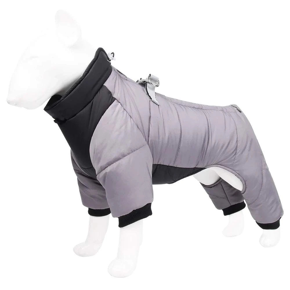 Shop All I Want GRAY / S SHOP ALL I WANT Stay Stylish and Warm: Reflective, waterproof, windproof winter jacket for French Bulldogs! 🐾❄️