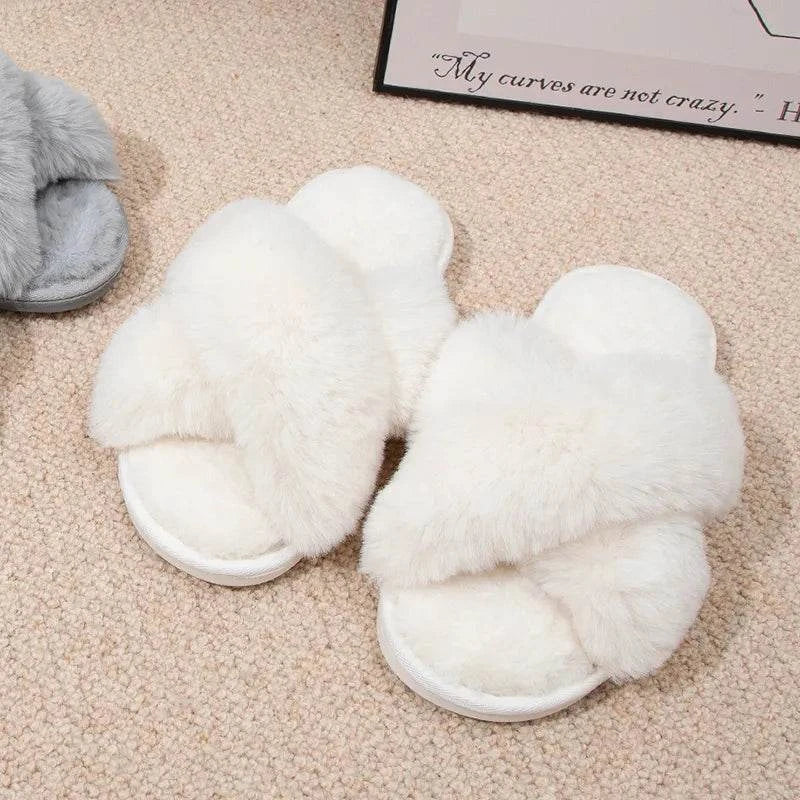 Soft Fuzzy Slippers Soft Plush Slippers - Shop All I Want