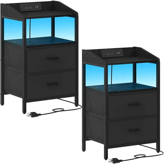 2-Piece Nightstands with LED LightsElevate your bedroom furniture designs with these 2-Piece Nightstands with LED Lights, a stylish and functional addition to modern home design ideas. Featuring a sleShop All I WantShop All I Want2-Piece Nightstands