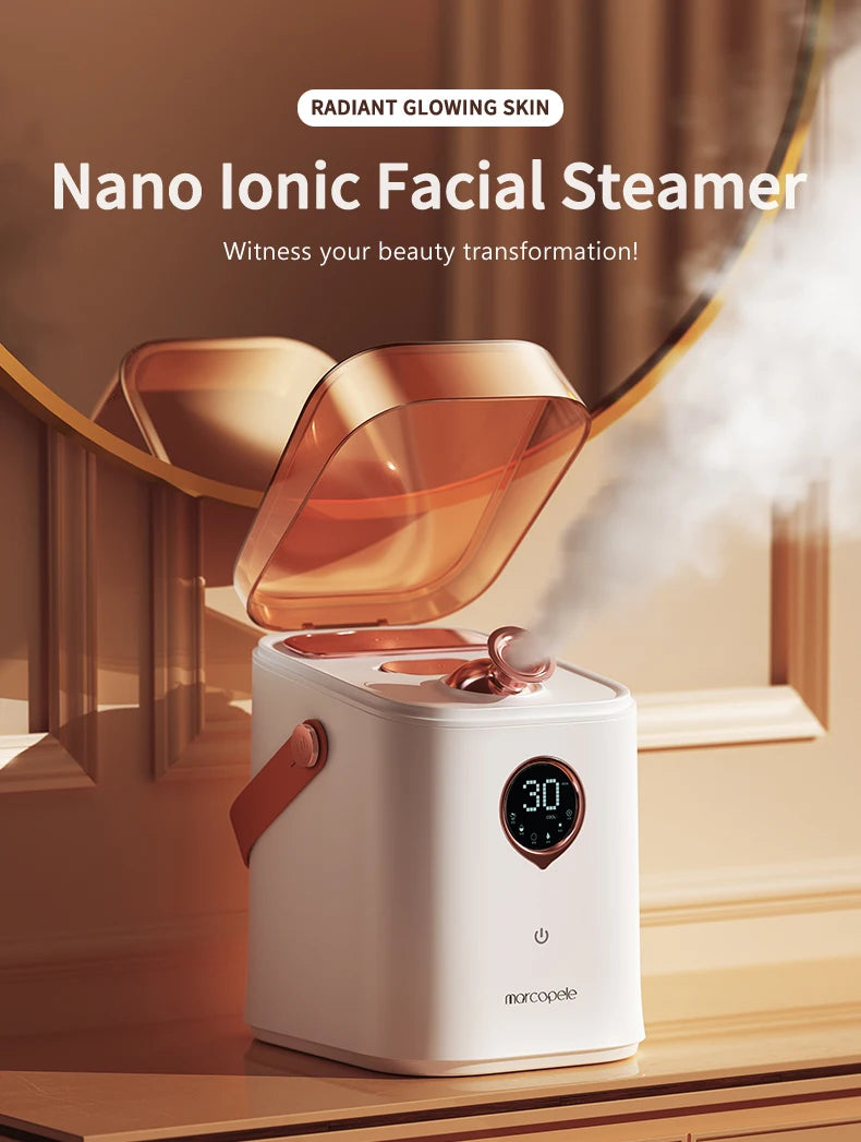 Nano Ionic Face Steamer – Deep Clean & Moisturizing Facial Steamer for Spa-like Skin Care 🌬️💧