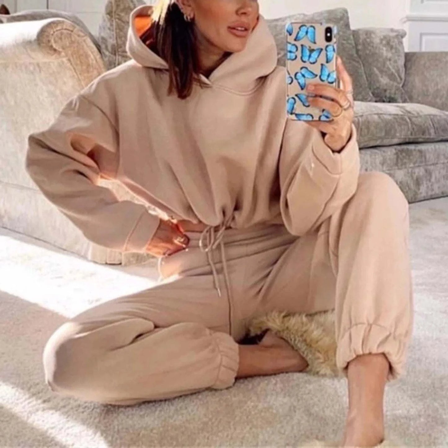 Shop All I Want Shop All I Want Women's Two-Piece Sweatshirt Set 🧥👖 #CasualOutfits